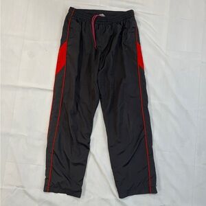 Old Navy Men's Black Joggers with Red Accents
